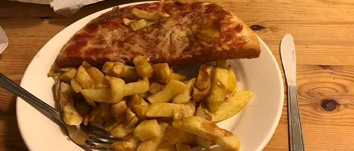 Half Fried Pizza  Single 