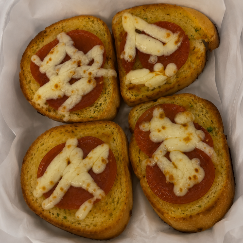 4 Pcs Garlic Bread, Cheese & Pepperoni 